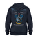 Cotton Division Hoodie Harry Potter - Ravenclaw Gothic Font Navy