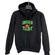 Hoodie with Chicago Trust back print - black