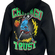 Hoodie with Chicago Trust back print - black