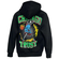 Hoodie with Chicago Trust back print - black