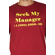 Sublevel T-shirt Seek My Manager Dark Red