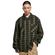 Urban Classics Boxy Fane Check Shirt Green-Orange