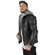 Men's faux leather jacket with detachable sweat hood