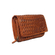Hill Burry RFID braided leather clutch wallet cognac