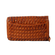 Hill Burry RFID braided leather clutch wallet cognac