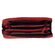 Hill Burry RFID leather zippered clutch wallet red