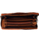 Hill Burry RFID leather zippered clutch wallet brown
