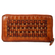 Hill Burry RFID leather zippered clutch wallet brown