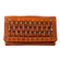 Hill Burry RFID leather clutch rivet wallet cognac with flap