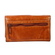 Hill Burry RFID leather clutch rivet wallet cognac with flap