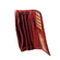 Hill Burry RFID δερμάτινο πορτοφόλι clutch κόκκινο με πριτσίνια