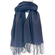 Viscose scarf dark blue