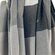 Checked grey viscose scarf