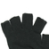 Fingerless knit gloves in black