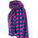 Knitted scarf fuchsia/blue