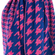 Knitted scarf fuchsia/blue