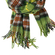Checked viscose scarf green