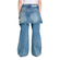 The Ragged Priest Shadow Baggy Jeans With Skirt Overlay