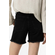 Tiffosi High Waist Denim Shorts Black