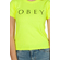 Obey Novel 2 shrunken t-shirt safety green