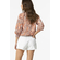 Tiffosi High Waist Denim Shorts White