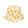 Reversible Bucket Hat Banana Print White