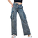 Washed Cargo Jeans With Splashes