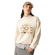 Kaotiko Butterflies Organic Cotton Ivory Sweatshirt