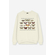 Kaotiko Butterflies Organic Cotton Ivory Sweatshirt