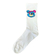 Teddy Bear Blue Head Socks White