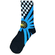 Checkerboard Socks Blue