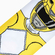 Odd Sox Yellow Ranger Men's Socks