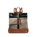 Backpack With Exterior Pockets Black/Khaki