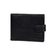 Zevento Men's Leather Wallet RFID Black