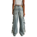 Alcott Cargo Baggy Fit Jeans Washed Light Blue