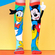 Madmia ψηλές κάλτσες Donald Duck & Mickey