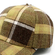 Winter Baseball Cap Beige Check