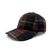 Wool Baseball Cap Checked Blue/Brown/Bordeaux