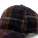 Wool Baseball Cap Checked Blue/Brown/Bordeaux