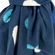 Viscose Scarf Blue With Hearts