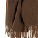 Viscose Scarf Brown With Fringes