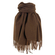 Viscose Scarf Brown With Fringes