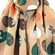 Viscose Scarf Light Brown With Hearts