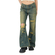 The Ragged Priest Distressed Bootcut Jeans Alexa - Blue Dirty Wash