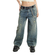 The Ragged Priest Scale Snakeskin Print Slim Sweeper Jeans