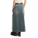 The Ragged Priest Distressed Denim Maxi Skirt With Snake Print