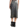 The Ragged Priest Dark Leopard Denim Midi Skirt