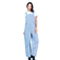 Women's Striped Dungarees White/Blue