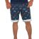 Humor Nieder men's chino shorts blue with all over print