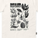 The Dudes Organic Cotton T-shirt Faceplant Off White